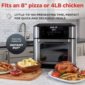Vortex Plus 7-in-1 Air Fryer, 10QT, Silver/Black