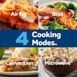 4-in-1 Microwave Oven with Air Fryer and Broiler