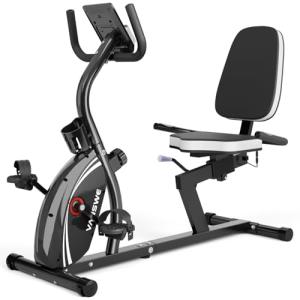 VANSWE Bluetooth Recumbent Exercise Bike for Home