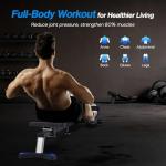 WELLFIT Compact Magnetic Rowing Machine for Home
