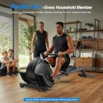 WELLFIT Compact Magnetic Rowing Machine for Home