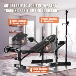 8-in-1 Adjustable Weight Bench for Home Gym