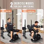 8-in-1 Adjustable Weight Bench for Home Gym