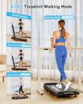 Compact Walking Pad Treadmill with Incline & Remote