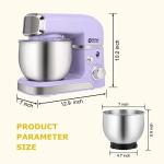 Compact 3.2Qt Electric Stand Mixer with Attachments