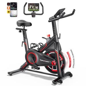 Toputure Magnetic Exercise Bike with App & Monitor