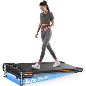 YOSUDA Under Desk Walking Pad Treadmill with Incline
