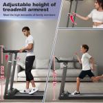LIVIVOX Foldable Treadmill with Adjustable Features