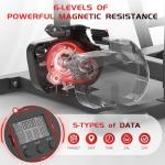 Foldable Rowing Machine with Home Gym Accessories