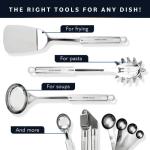 54-Piece Stainless Steel Kitchen Utensils Set