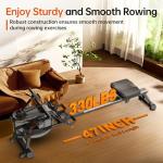 YAMO Water Rowing Machine with LCD Display