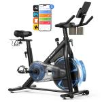 MERACH Magnetic Exercise Bike with APP & Comfort Seat