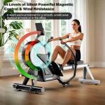 Magnetic Rowing Machine with Adjustable Resistance