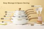 SENSARTE 14-Piece Non-Stick Ceramic Cookware Set