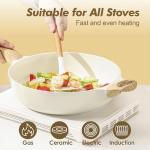 SENSARTE 14-Piece Non-Stick Ceramic Cookware Set