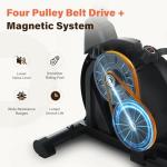 SNODE Magnetic Recumbent Exercise Bike for Home