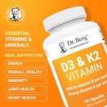 Dr. Berg D3 K2 Vitamin with MCT Powder Capsules