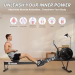 Home Rowing Machine with Adjustable Air Resistance