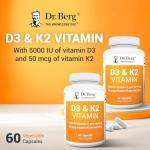 Dr. Berg D3 K2 Vitamin with MCT Powder Capsules