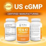 Dr. Berg D3 K2 Vitamin with MCT Powder Capsules