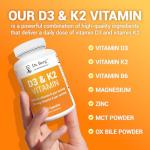 Dr. Berg D3 K2 Vitamin with MCT Powder Capsules