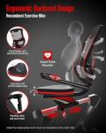 HARISON Pro Recumbent Exercise Bike with Bluetooth