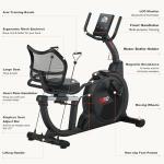 SNODE Magnetic Recumbent Exercise Bike for Home