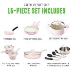 Soft Grip 16-Piece Nonstick Cookware Set