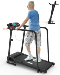 CIIHI Foldable Treadmill for Seniors with Heart Monitor