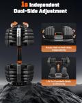 Adjustable Dumbbell Set 5-52.5lb for Home Gym