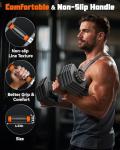 Adjustable Dumbbell Set 5-52.5lb for Home Gym