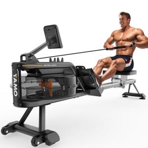 YAMO Water Rowing Machine with LCD Display