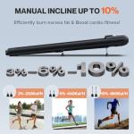 CozyInn Under Desk Walking Pad with Incline