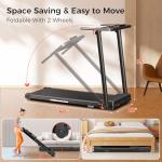 ApexNexus Folding Walking Pad Treadmill with Handle