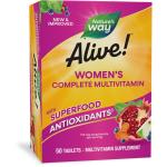 Alive! Women's Complete Multivitamins with Superfoods 50ct