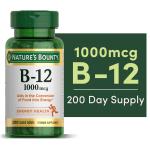 Nature’s Bounty 1000 Mcg Vitamin B12 Tablets - 200 Ct