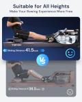Foldable Water Rowing Machine with Bluetooth Monitor