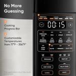 6 Qt 1100W Electric Pressure Cooker with Non-stick Pot