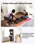 MERACH Foldable Wood Water Rower with App