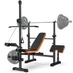 Adjustable 8-in-1 Weight Bench with Pulley System