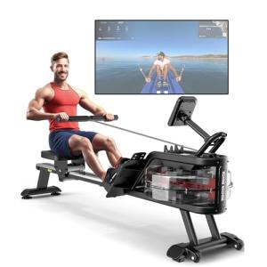 YAMO Water Rowing Machine with LCD Display
