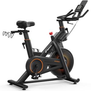MERACH Magnetic Exercise Bike with App & Tablet Mount