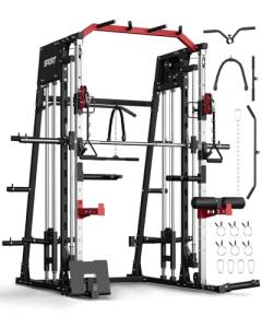 2200lbs Smith Machine with Cable & LAT System