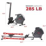 Sunny Health & Fitness Magnetic Rowing Machine with App