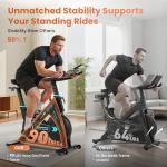 LUXECYCLES Adjustable Magnetic Exercise Bike for Home