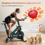 LUXECYCLES Adjustable Magnetic Exercise Bike for Home