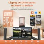 LUXECYCLES Adjustable Magnetic Exercise Bike for Home