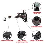 Sunny Health & Fitness Water Rowing Machine