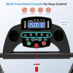 Senior Walking Treadmill with Long Handrails - Foldable