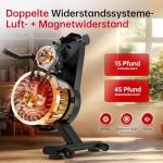 BOTORRO Air Magnetic Rowing Machine with Bluetooth Monitor